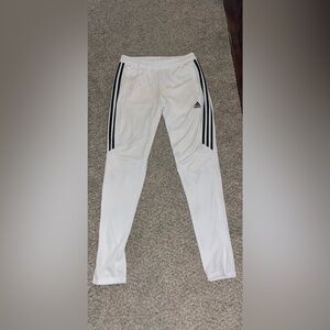 White Adidas pants